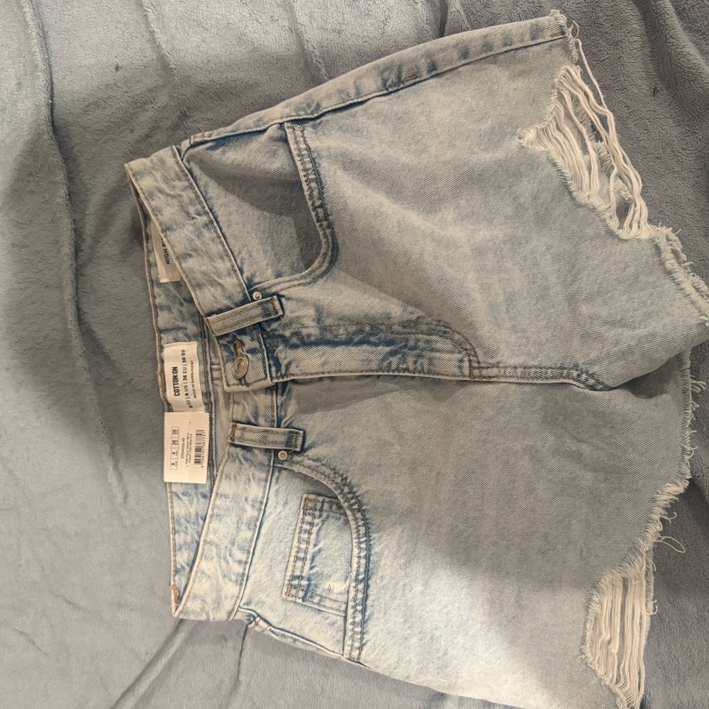 Cotton On Light Blue Jean Shorts